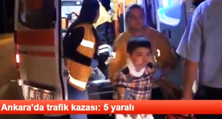 Ankara Çubuk Yolunda Kaza: 5 Yaralı